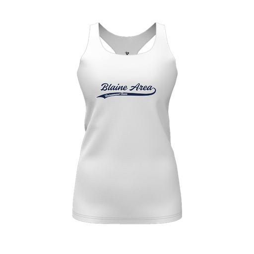[FT0TRBWH-FYS-LOGO1] Decker Racerback Tank Top (Female Youth S, White, Logo 1)