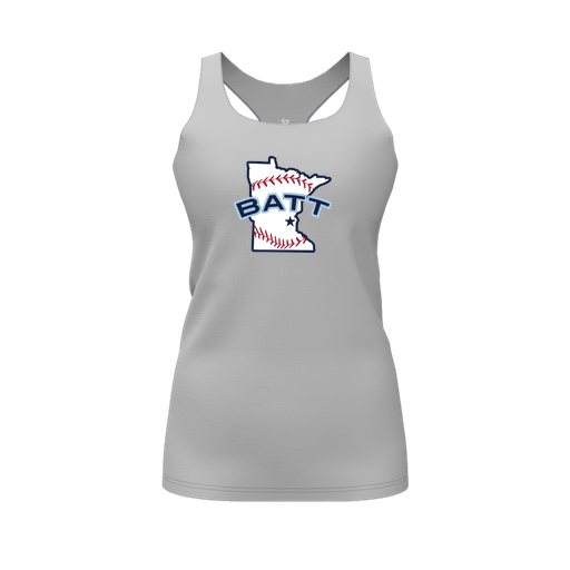 [FT0TRBGY-FYS-LOGO2] Decker Racerback Tank Top (Female Youth S, Gray, Logo 2)