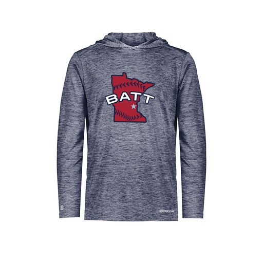 [FOLHCGNV-AS-LOGO3] Decker Men's Charge Hoodie (Adult S, Navy, Logo 3)