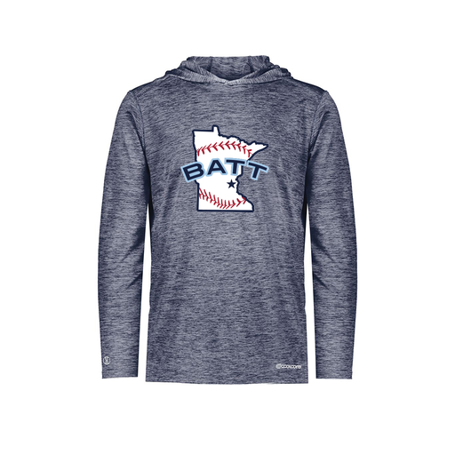 [FOLHCGNV-YS-LOGO2] Decker Youth Charge Hoodie (Youth S, Navy, Logo 2)