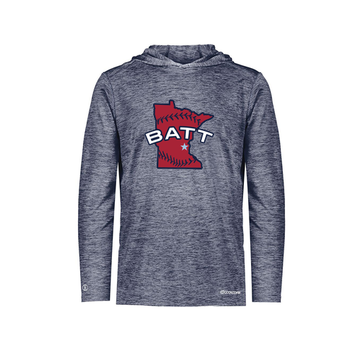 [FOLHCGNV-YS-LOGO3] Decker Youth Charge Hoodie (Youth S, Navy, Logo 3)