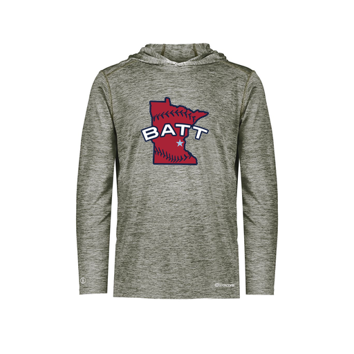 [FOLHCGGY-YS-LOGO3] Decker Youth Charge Hoodie (Youth S, Gray, Logo 3)