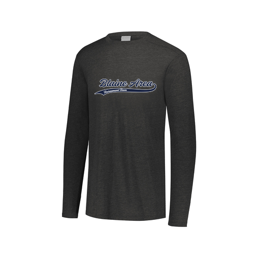 [FTLCUBBK-AXS-LOGO1] Decker Men's Tri-Blend T-Shirt - Long Sleeve (Adult XS, Black, Logo 1)